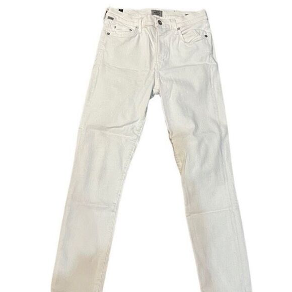 Citizens of Humanity COH Rocket Crop White High Rise Skinny Jeans Size 27 - Picture 1 of 4